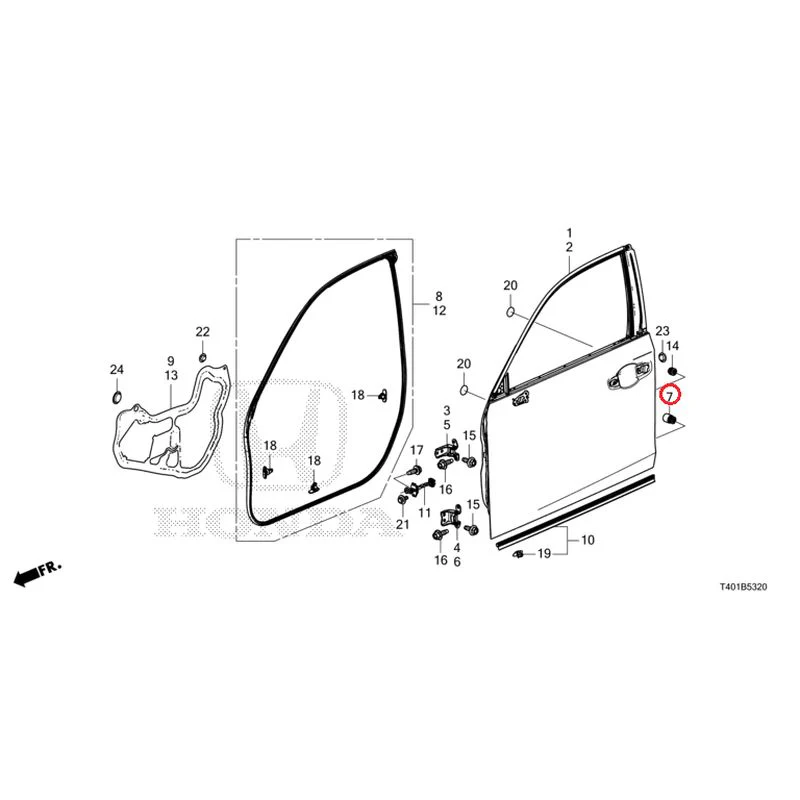 [NEW] JDM HONDA CIVIC FL1 2025 Front Door Panel GENUINE OEM - Image 8
