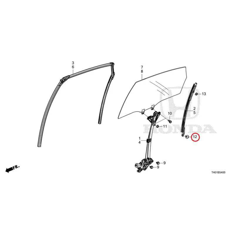 [NEW] JDM HONDA CIVIC FL1 2025 Rear Door Glass/Door Regulator GENUINE OEM - Image 13
