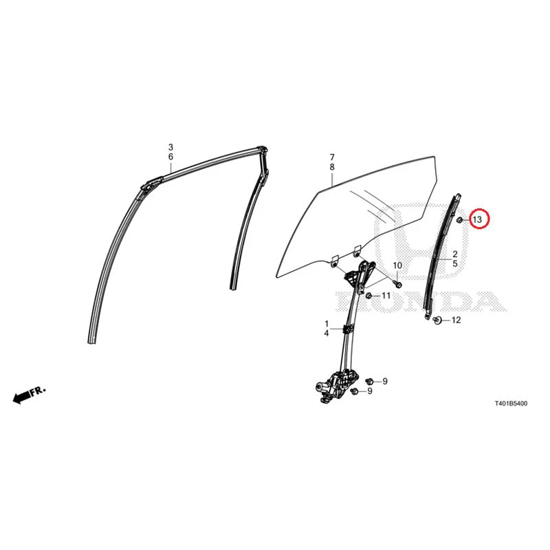 [NEW] JDM HONDA CIVIC FL1 2025 Rear Door Glass/Door Regulator GENUINE OEM - Image 14