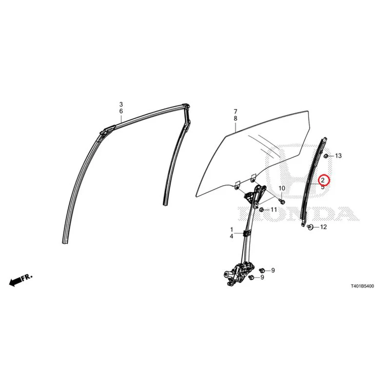 [NEW] JDM HONDA CIVIC FL1 2025 Rear Door Glass/Door Regulator GENUINE OEM - Image 3