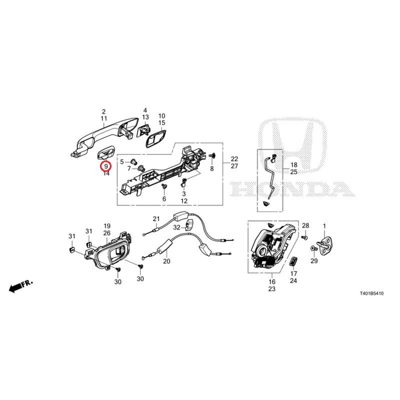 [NEW] JDM HONDA CIVIC FL1 2025 Rear Door Locks/Outer Handles GENUINE OEM - Image 14