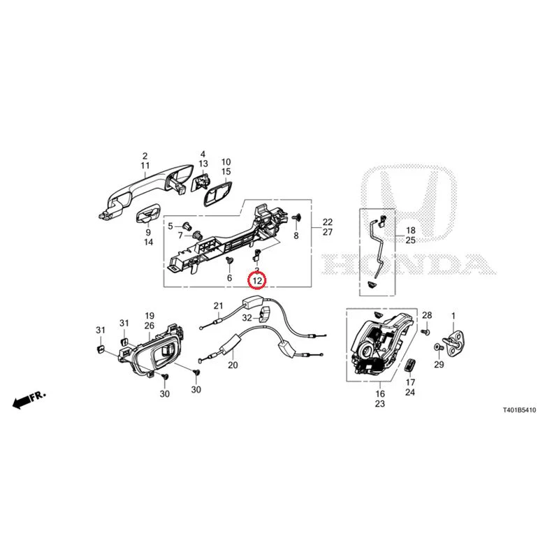 [NEW] JDM HONDA CIVIC FL1 2025 Rear Door Locks/Outer Handles GENUINE OEM - Image 21