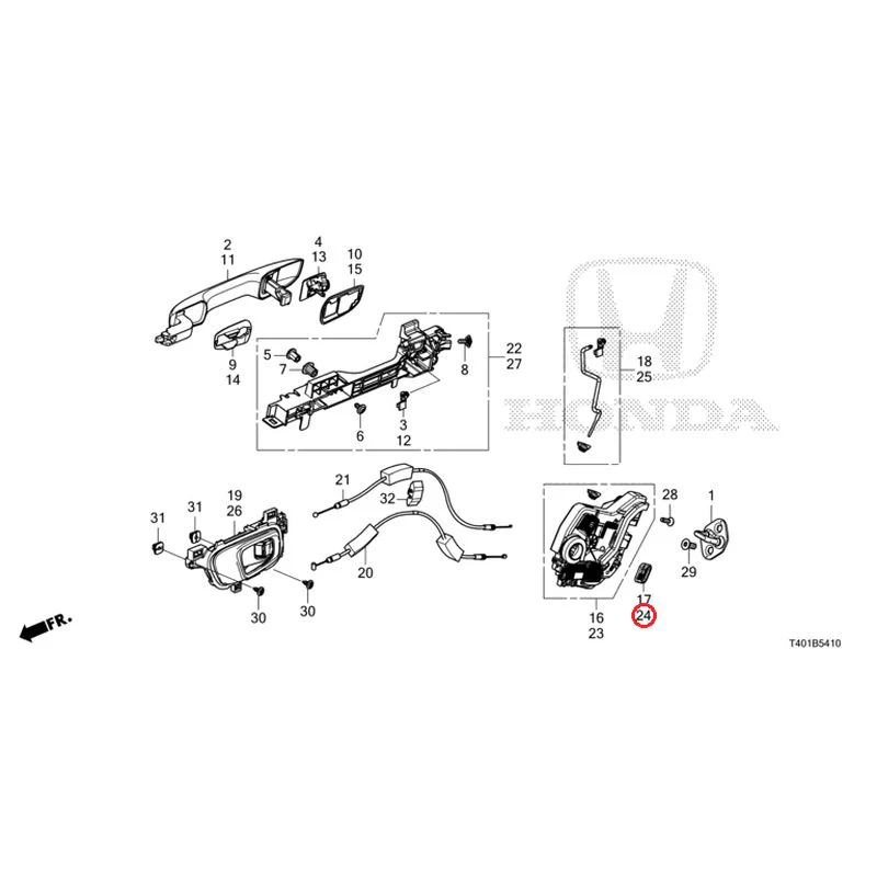 [NEW] JDM HONDA CIVIC FL1 2025 Rear Door Locks/Outer Handles GENUINE OEM - Image 33