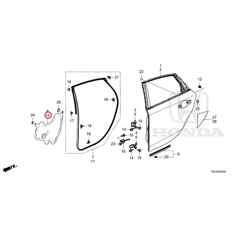 [NEW] JDM HONDA CIVIC FL1 2025 Rear Door Panel GENUINE OEM - Image 13