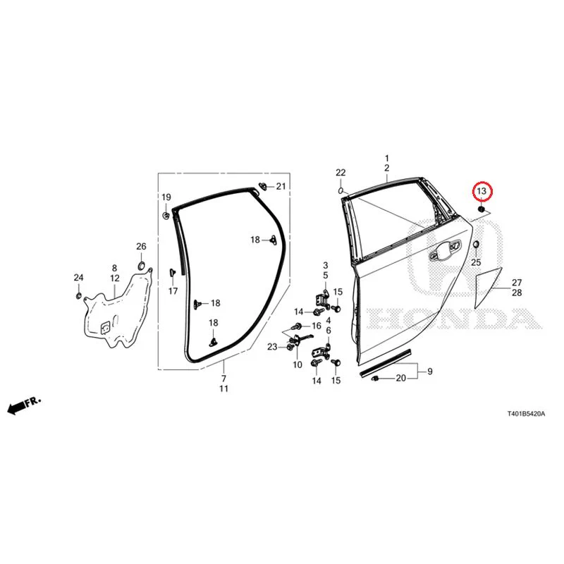 [NEW] JDM HONDA CIVIC FL1 2025 Rear Door Panel GENUINE OEM - Image 14
