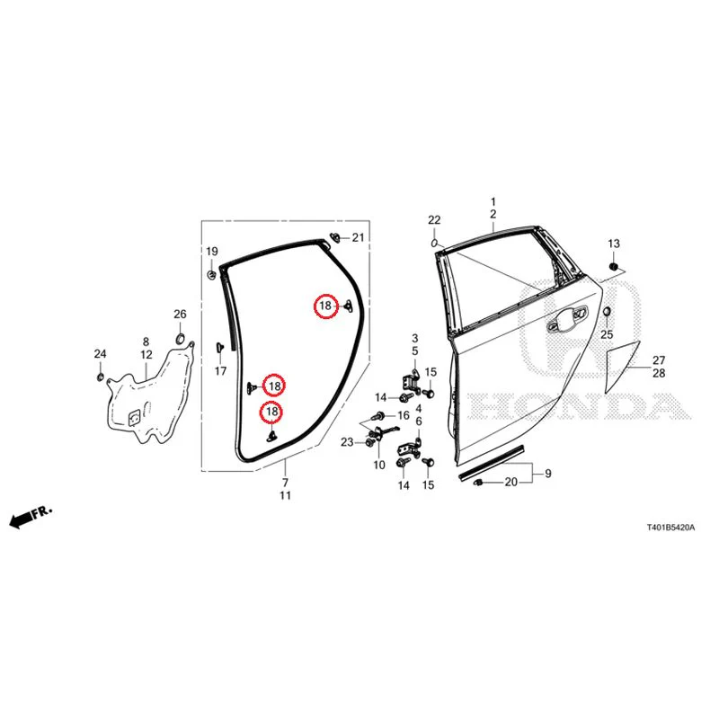 [NEW] JDM HONDA CIVIC FL1 2025 Rear Door Panel GENUINE OEM - Image 20