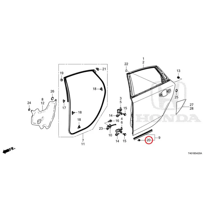 [NEW] JDM HONDA CIVIC FL1 2025 Rear Door Panel GENUINE OEM - Image 22