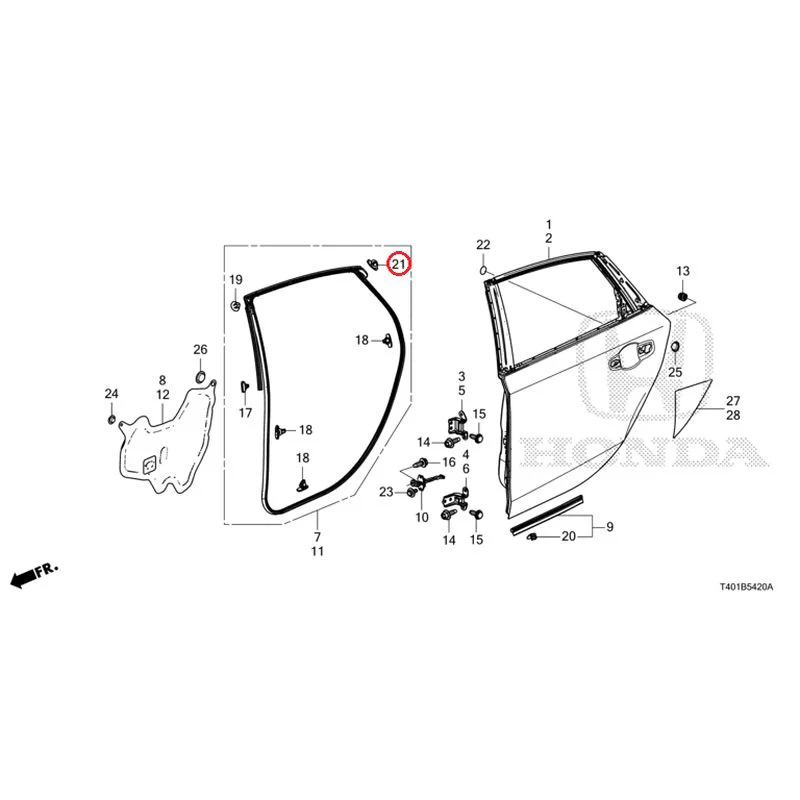 [NEW] JDM HONDA CIVIC FL1 2025 Rear Door Panel GENUINE OEM - Image 23