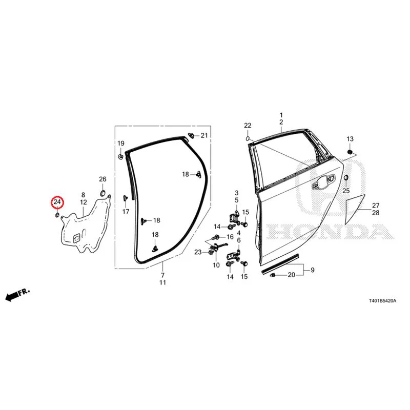 [NEW] JDM HONDA CIVIC FL1 2025 Rear Door Panel GENUINE OEM - Image 26