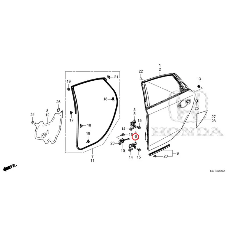[NEW] JDM HONDA CIVIC FL1 2025 Rear Door Panel GENUINE OEM - Image 7