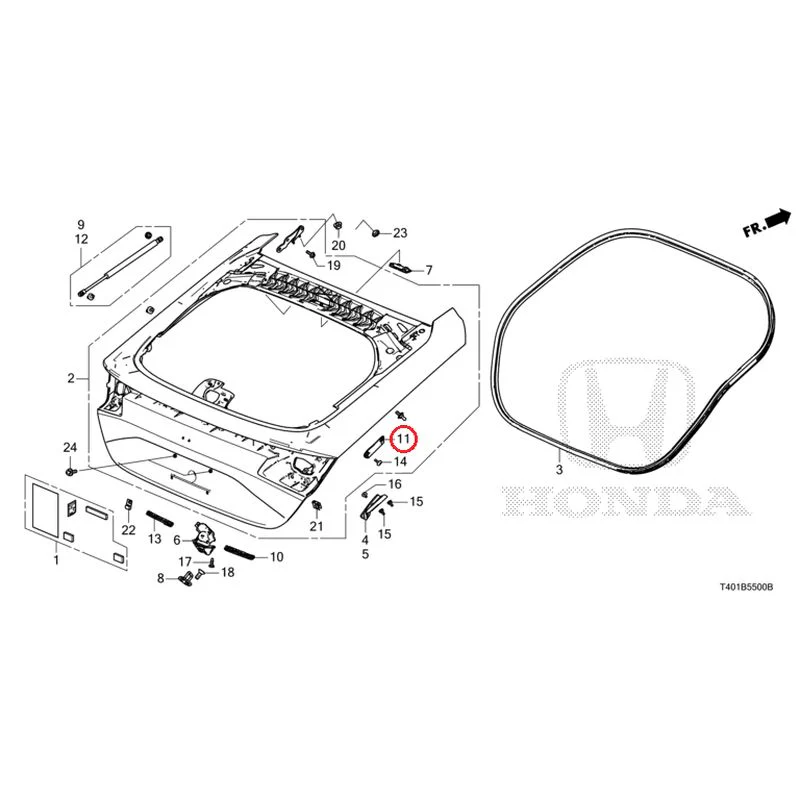 [NEW] JDM HONDA CIVIC FL1 2025 Tailgate GENUINE OEM - Image 12