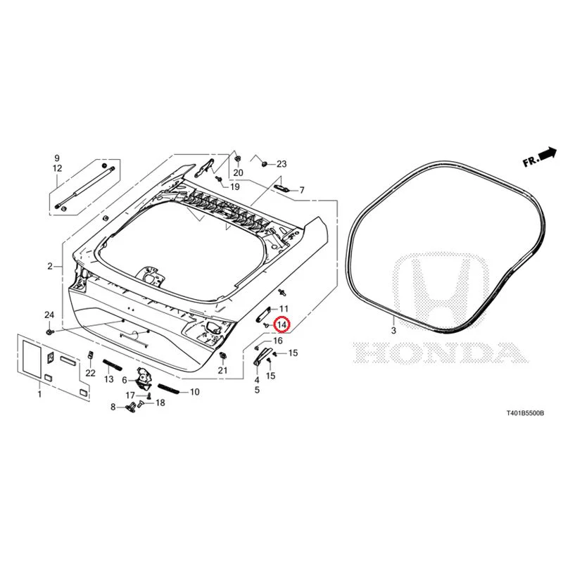 [NEW] JDM HONDA CIVIC FL1 2025 Tailgate GENUINE OEM - Image 15