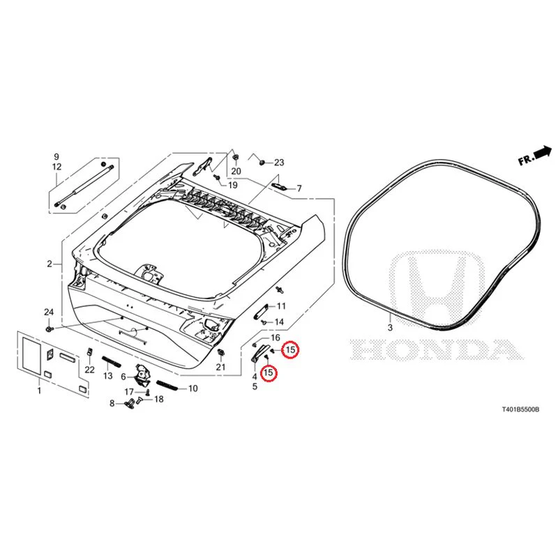 [NEW] JDM HONDA CIVIC FL1 2025 Tailgate GENUINE OEM - Image 16