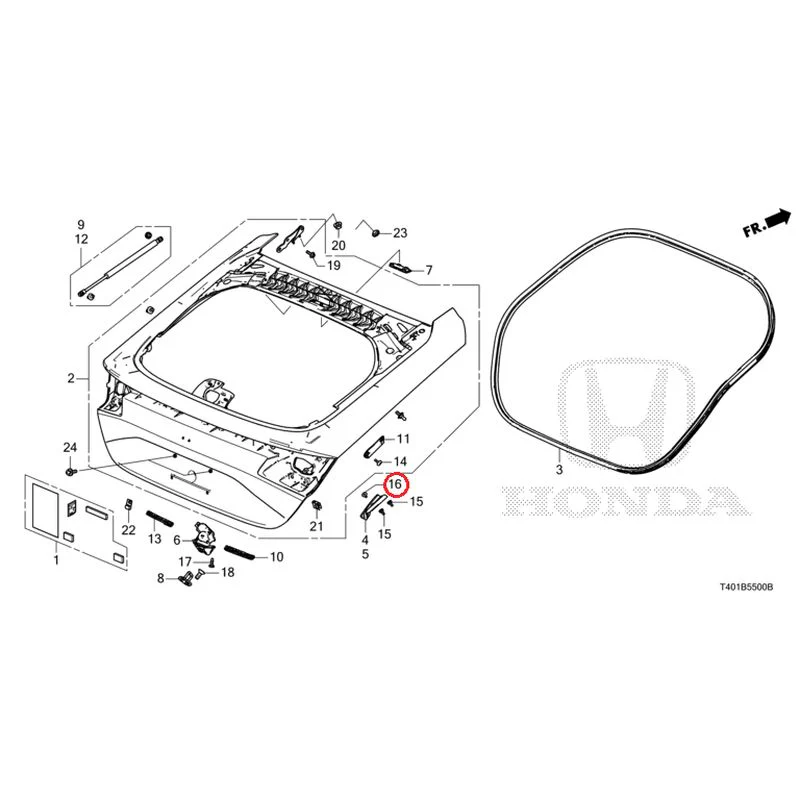 [NEW] JDM HONDA CIVIC FL1 2025 Tailgate GENUINE OEM - Image 17