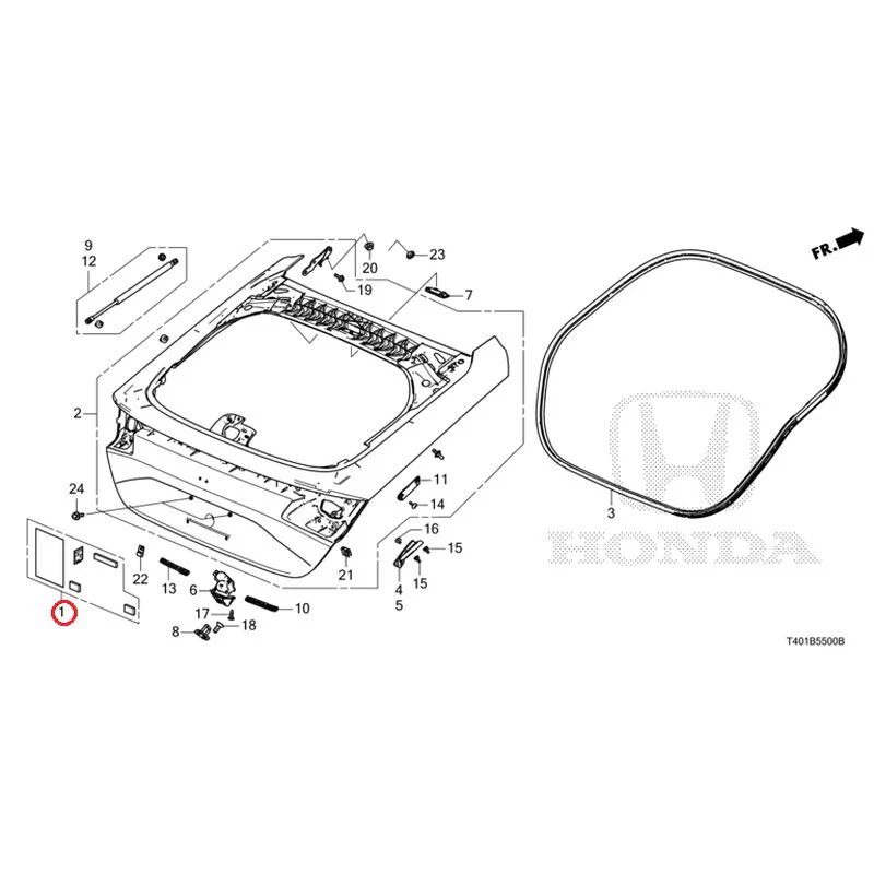 [NEW] JDM HONDA CIVIC FL1 2025 Tailgate GENUINE OEM - Image 2