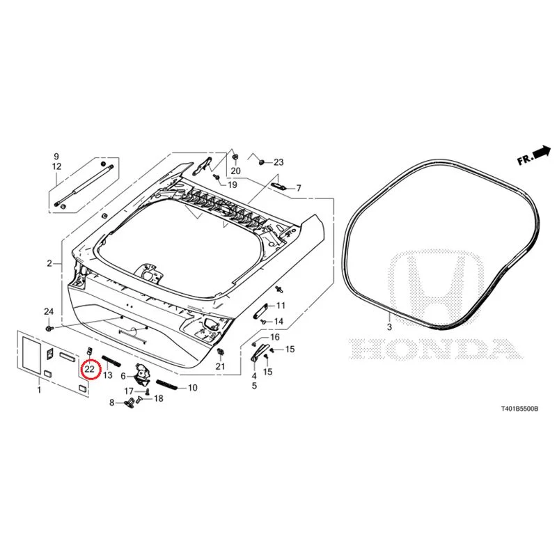 [NEW] JDM HONDA CIVIC FL1 2025 Tailgate GENUINE OEM - Image 23