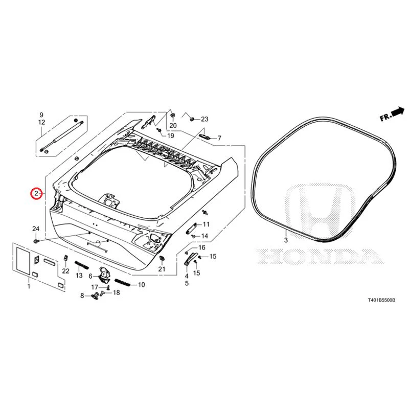 [NEW] JDM HONDA CIVIC FL1 2025 Tailgate GENUINE OEM - Image 3