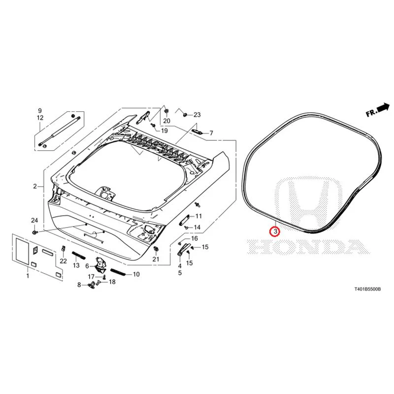 [NEW] JDM HONDA CIVIC FL1 2025 Tailgate GENUINE OEM - Image 4