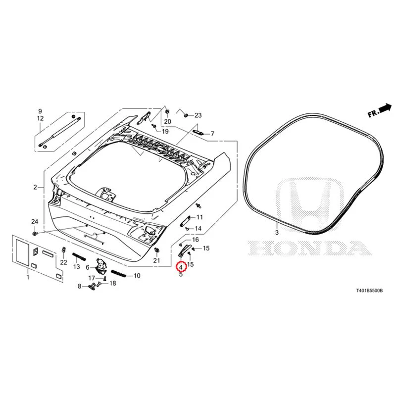 [NEW] JDM HONDA CIVIC FL1 2025 Tailgate GENUINE OEM - Image 5