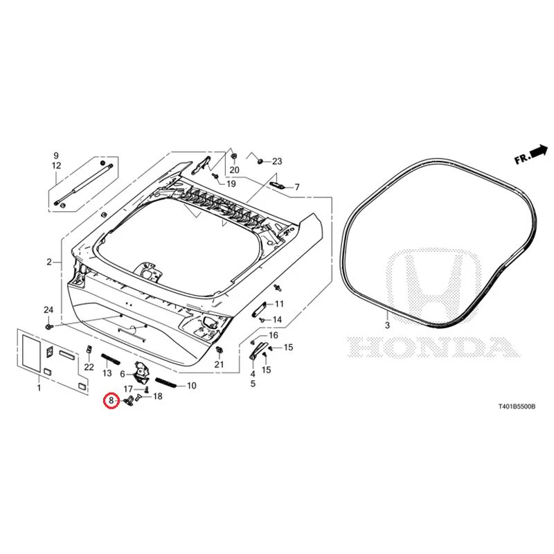 [NEW] JDM HONDA CIVIC FL1 2025 Tailgate GENUINE OEM - Image 9