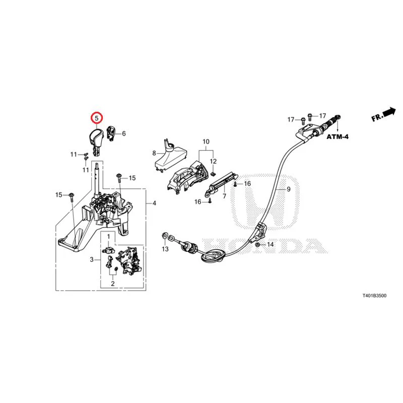 [NEW] JDM HONDA CIVIC FL1 2025 Select Lever GENUINE OEM - Image 6