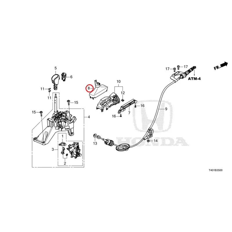 [NEW] JDM HONDA CIVIC FL1 2025 Select Lever GENUINE OEM - Image 9