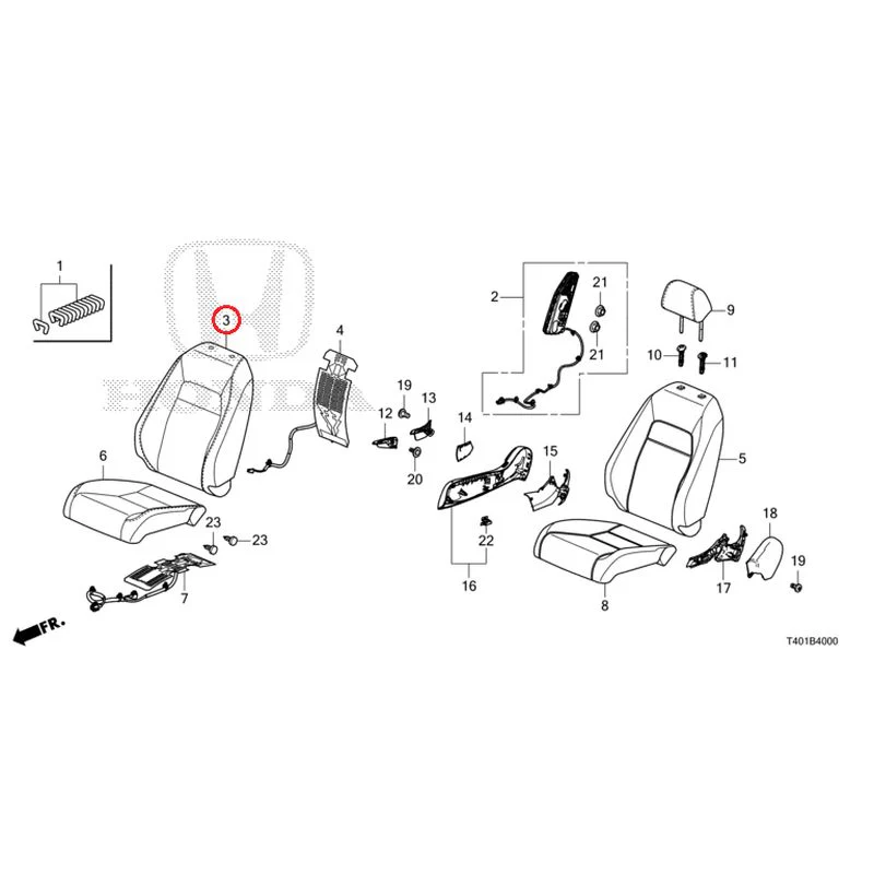 [NEW] JDM HONDA CIVIC FL1 2025 Front Seat (Driver Side) (1) GENUINE OEM - Image 4