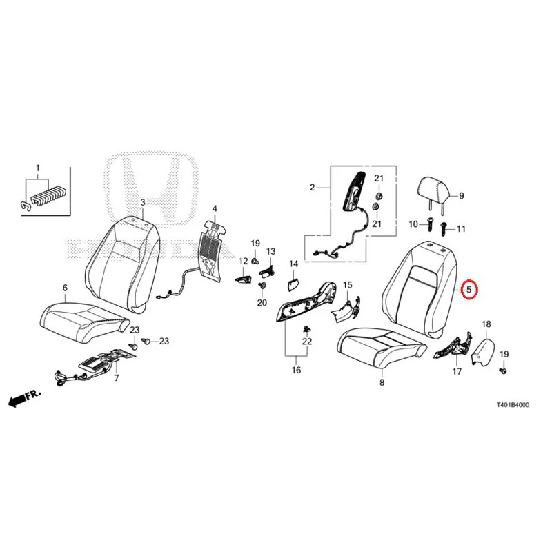 [NEW] JDM HONDA CIVIC FL1 2025 Front Seat (Driver Side) (1) GENUINE OEM - Image 6
