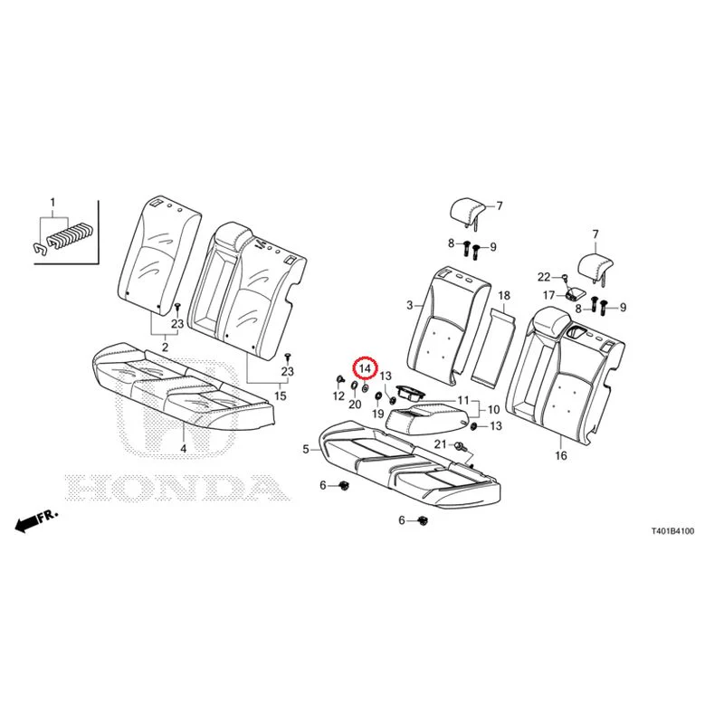[NEW] JDM HONDA CIVIC FL1 2025 Rear Seat GENUINE OEM - Image 15