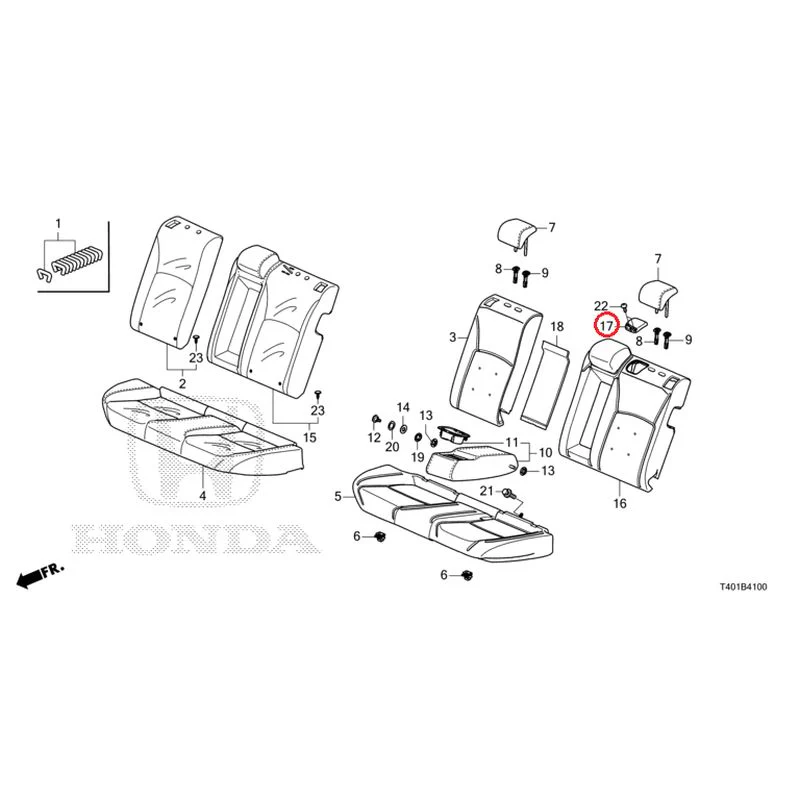 [NEW] JDM HONDA CIVIC FL1 2025 Rear Seat GENUINE OEM - Image 18