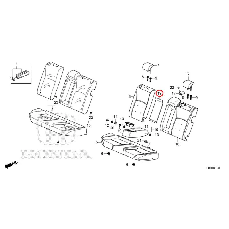 [NEW] JDM HONDA CIVIC FL1 2025 Rear Seat GENUINE OEM - Image 19