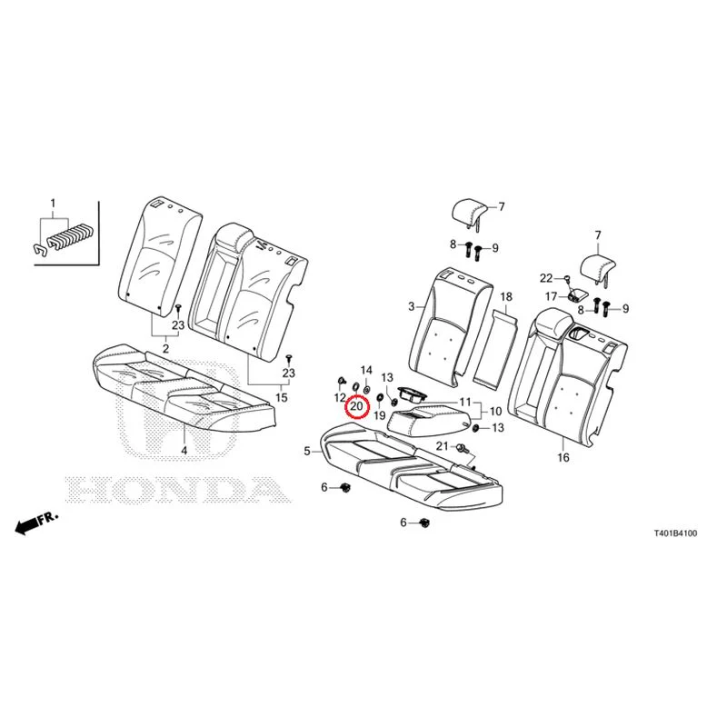 [NEW] JDM HONDA CIVIC FL1 2025 Rear Seat GENUINE OEM - Image 21