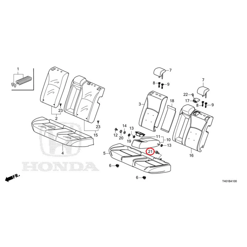 [NEW] JDM HONDA CIVIC FL1 2025 Rear Seat GENUINE OEM - Image 22