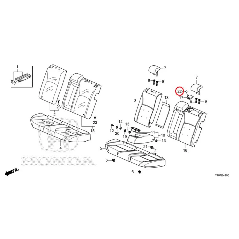 [NEW] JDM HONDA CIVIC FL1 2025 Rear Seat GENUINE OEM - Image 23