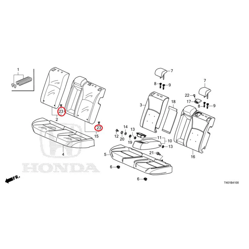 [NEW] JDM HONDA CIVIC FL1 2025 Rear Seat GENUINE OEM - Image 24