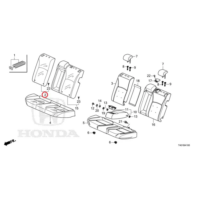 [NEW] JDM HONDA CIVIC FL1 2025 Rear Seat GENUINE OEM - Image 3