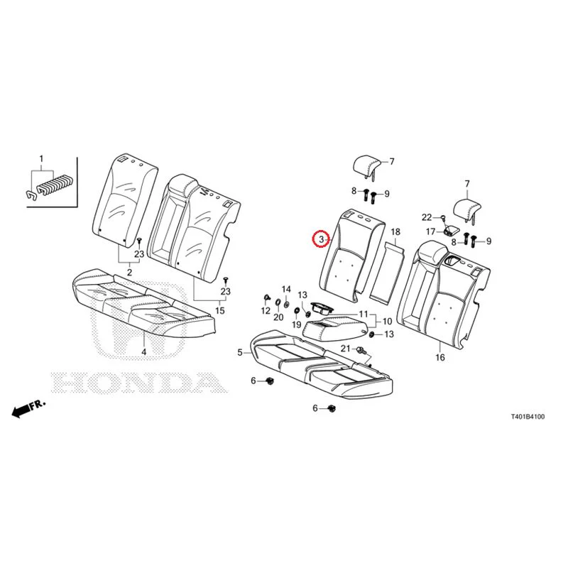 [NEW] JDM HONDA CIVIC FL1 2025 Rear Seat GENUINE OEM - Image 4