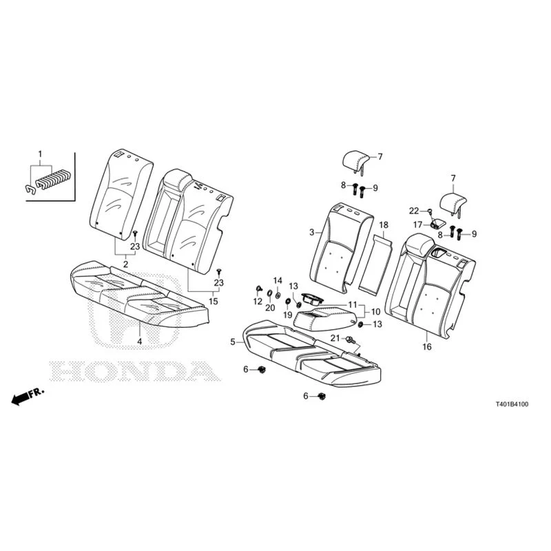 [NEW] JDM HONDA CIVIC FL1 2025 Rear Seat GENUINE OEM - Image 6