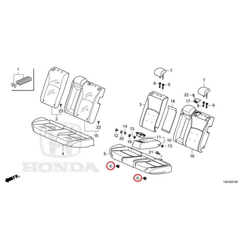 [NEW] JDM HONDA CIVIC FL1 2025 Rear Seat GENUINE OEM - Image 7