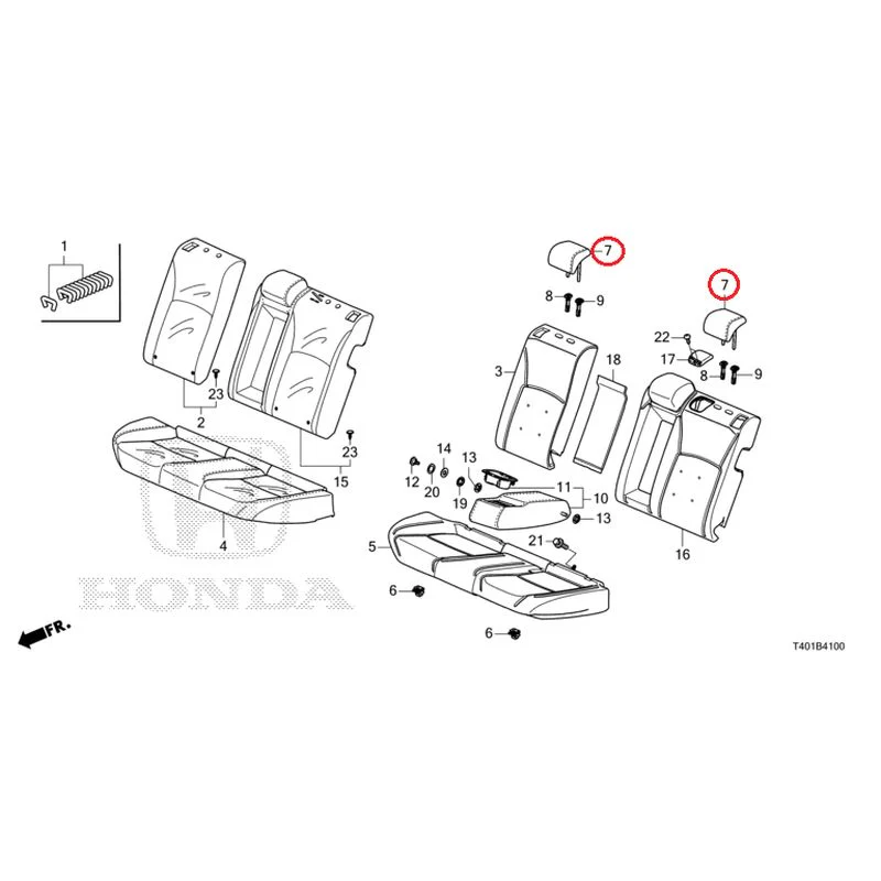 [NEW] JDM HONDA CIVIC FL1 2025 Rear Seat GENUINE OEM - Image 8