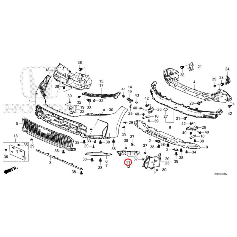 [NEW] JDM HONDA CIVIC FL1 2025 Front Bumper (130) GENUINE OEM - Image 16