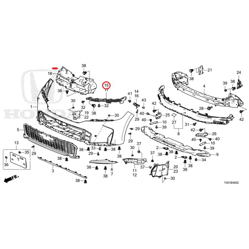 [NEW] JDM HONDA CIVIC FL1 2025 Front Bumper (130) GENUINE OEM - Image 20