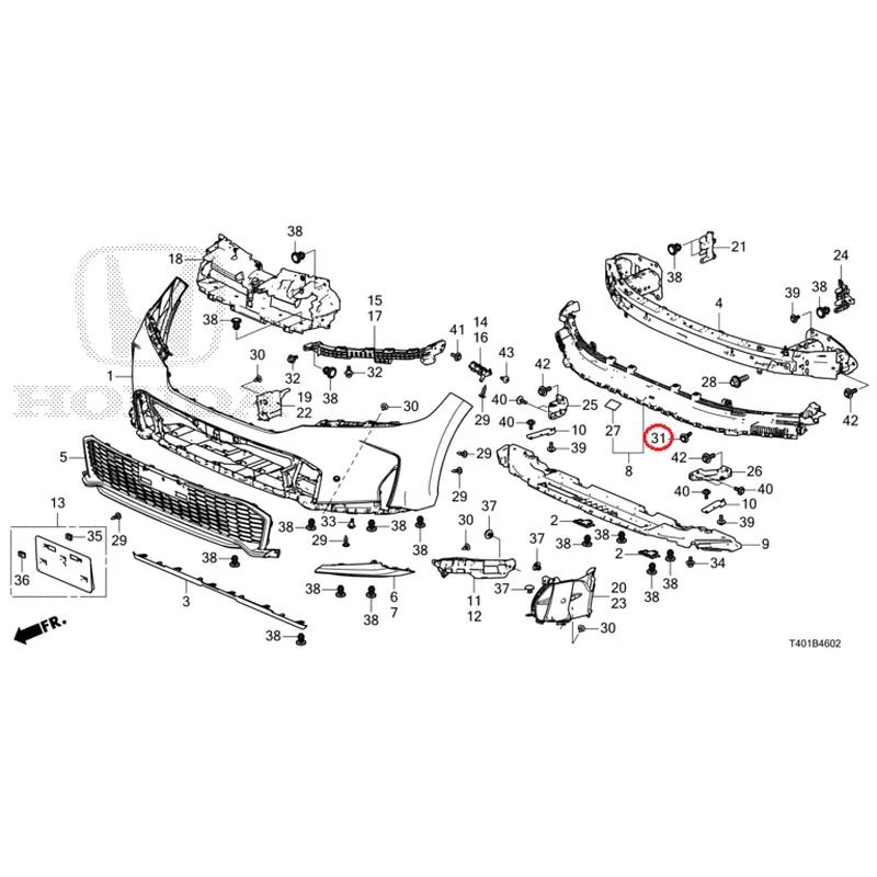 [NEW] JDM HONDA CIVIC FL1 2025 Front Bumper (130) GENUINE OEM - Image 36
