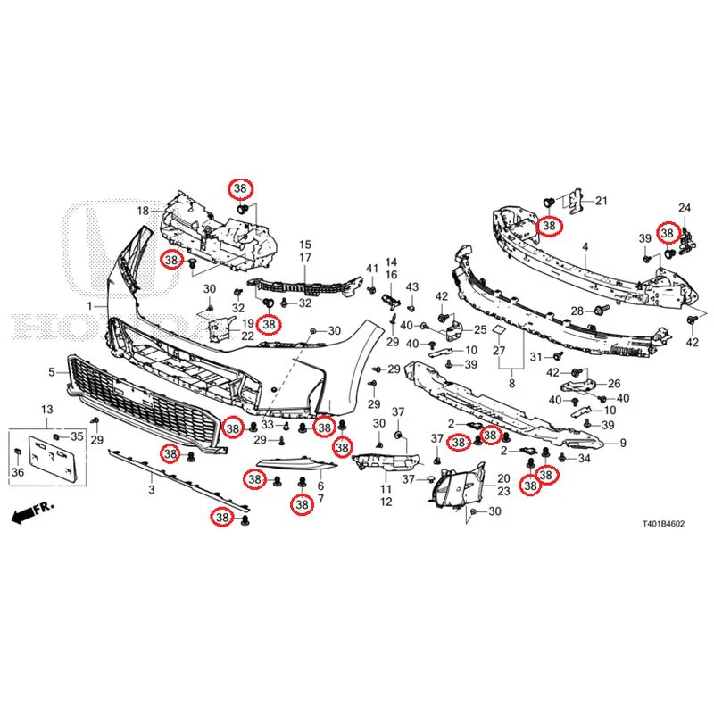 [NEW] JDM HONDA CIVIC FL1 2025 Front Bumper (130) GENUINE OEM - Image 43