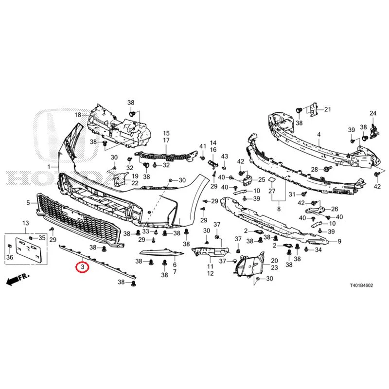 [NEW] JDM HONDA CIVIC FL1 2025 Front Bumper (130) GENUINE OEM - Image 8