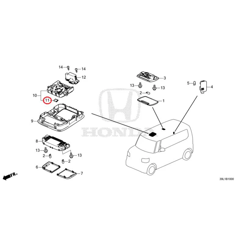 [NEW] JDM HONDA N-BOX JOY JF5 2025 Interior Lights GENUINE OEM - Image 12