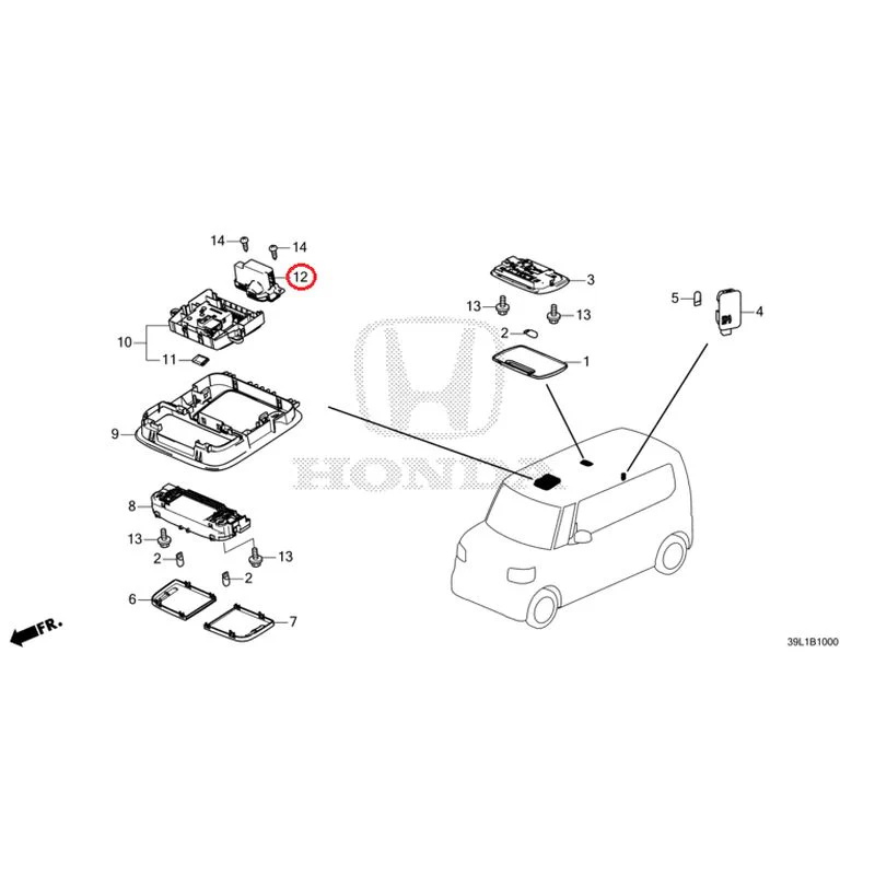 [NEW] JDM HONDA N-BOX JOY JF5 2025 Interior Lights GENUINE OEM - Image 13