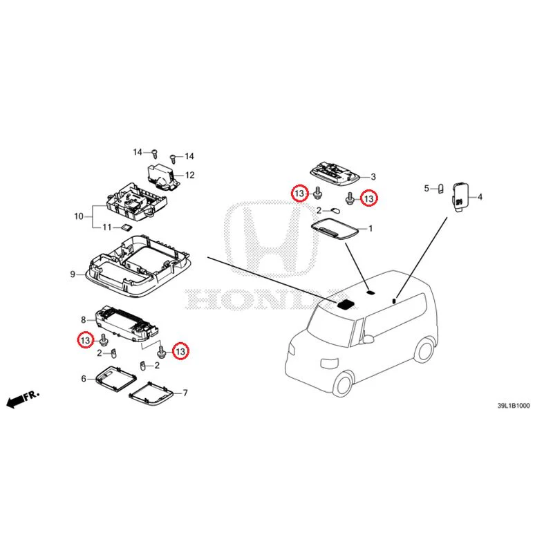 [NEW] JDM HONDA N-BOX JOY JF5 2025 Interior Lights GENUINE OEM - Image 14