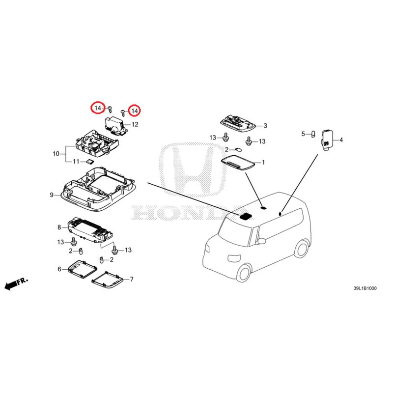 [NEW] JDM HONDA N-BOX JOY JF5 2025 Interior Lights GENUINE OEM - Image 15