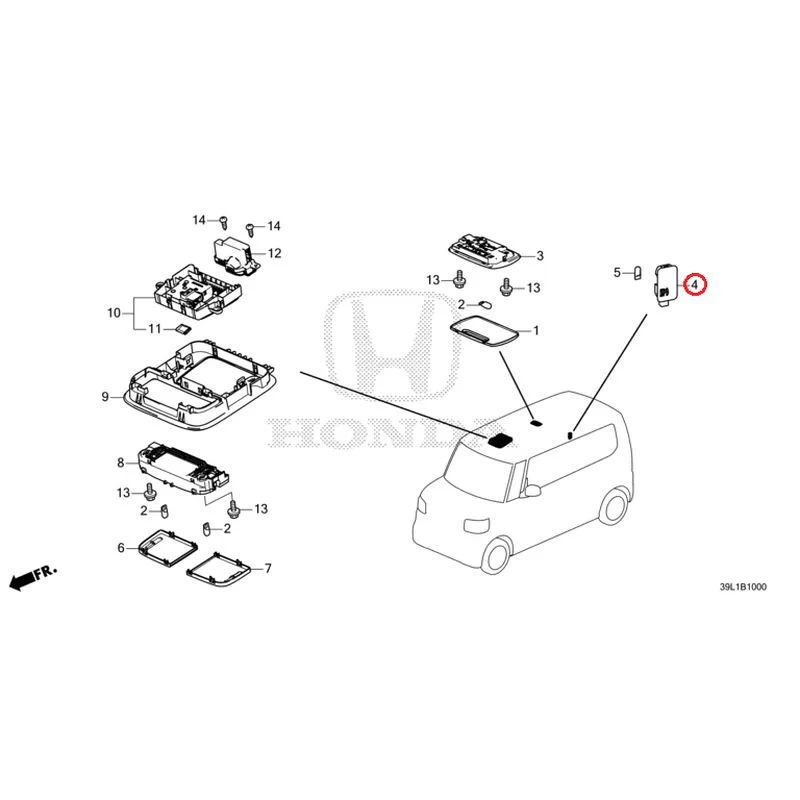 [NEW] JDM HONDA N-BOX JOY JF5 2025 Interior Lights GENUINE OEM - Image 5